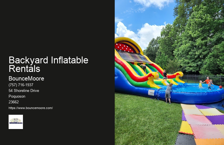 Bounce House Rental Requirements