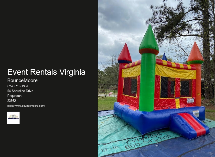 Bounce House Rental Requirements